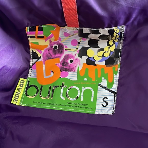 Burton S Snow Jacket Burgundy - Picture 7 of 8